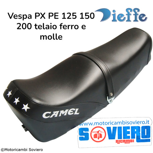 Sella nera modello camel vespa - sella,