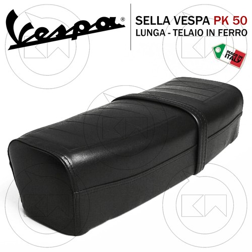Sella lunga nera vespa - sella, pk